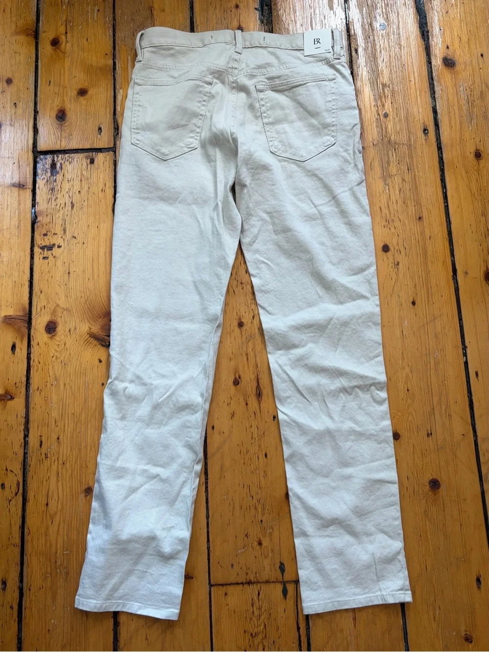 Banana Republic Beige Slim Fit Linen Pants